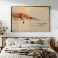 Travelers In Morning Mist