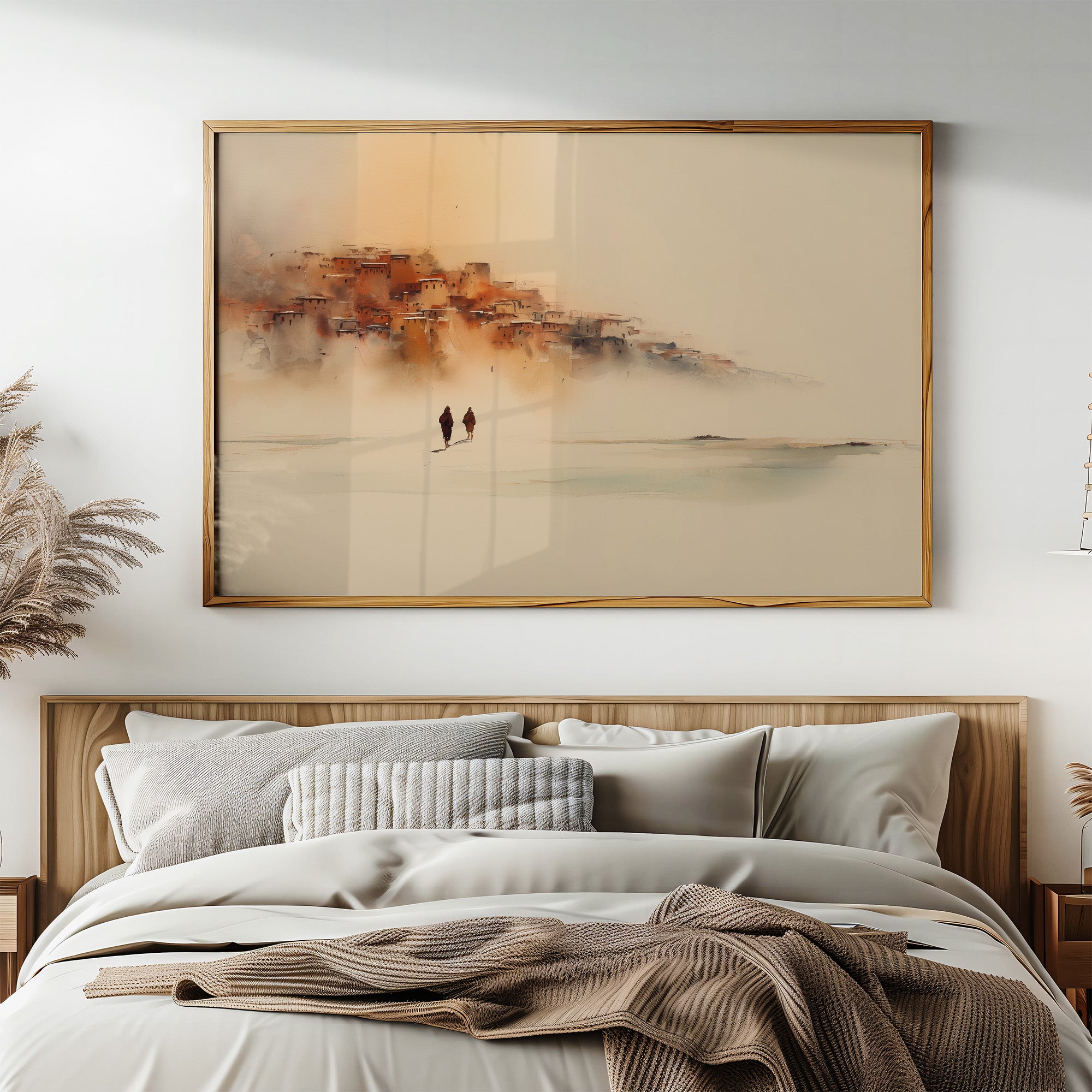 Travelers In Morning Mist