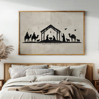 Silent Night In Ink Silhouettes