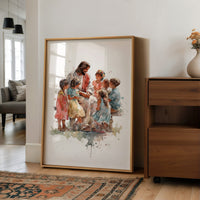 Watercolor Stories On Sunlit Wood