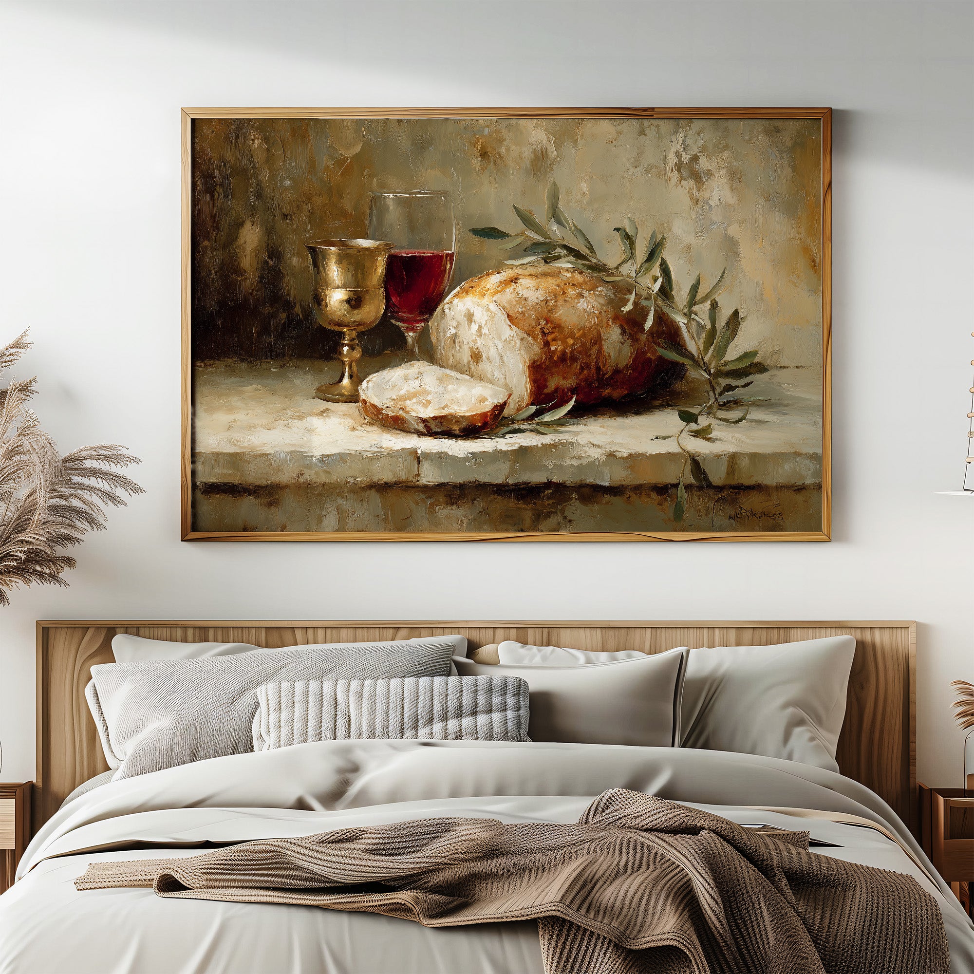 Bread And Wine Between Pages