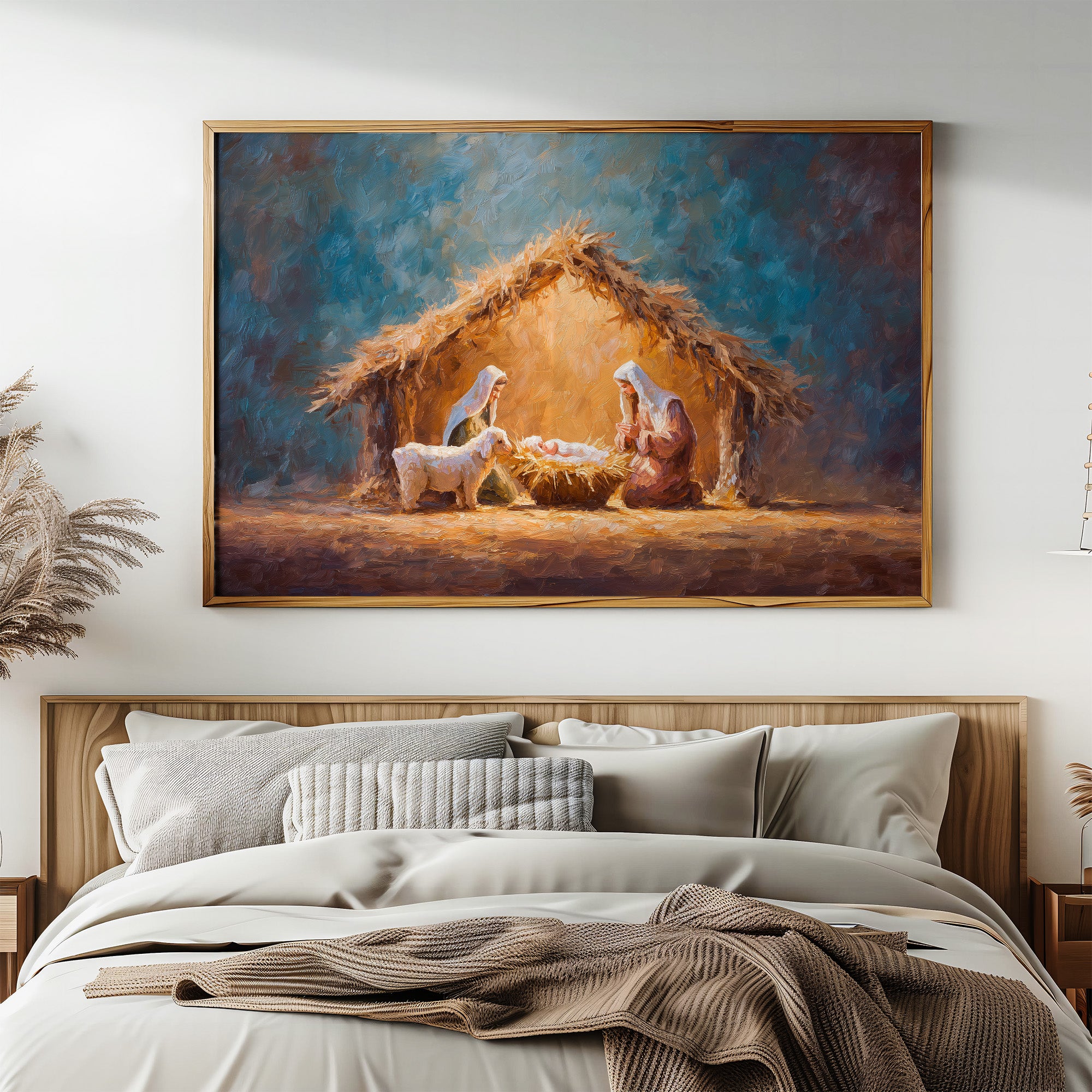 Sacred Light Among Humble Straw