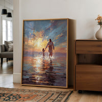 Gentle Steps Through Golden Waters