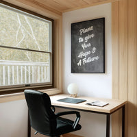 Promises Written On Blackboard Canvas