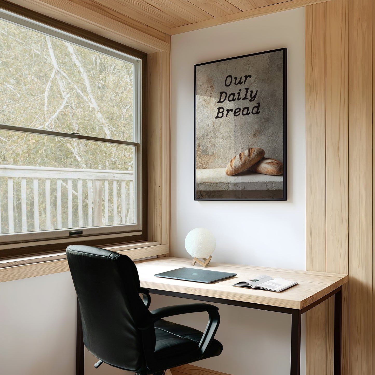 Morning Ritual On Wooden Table