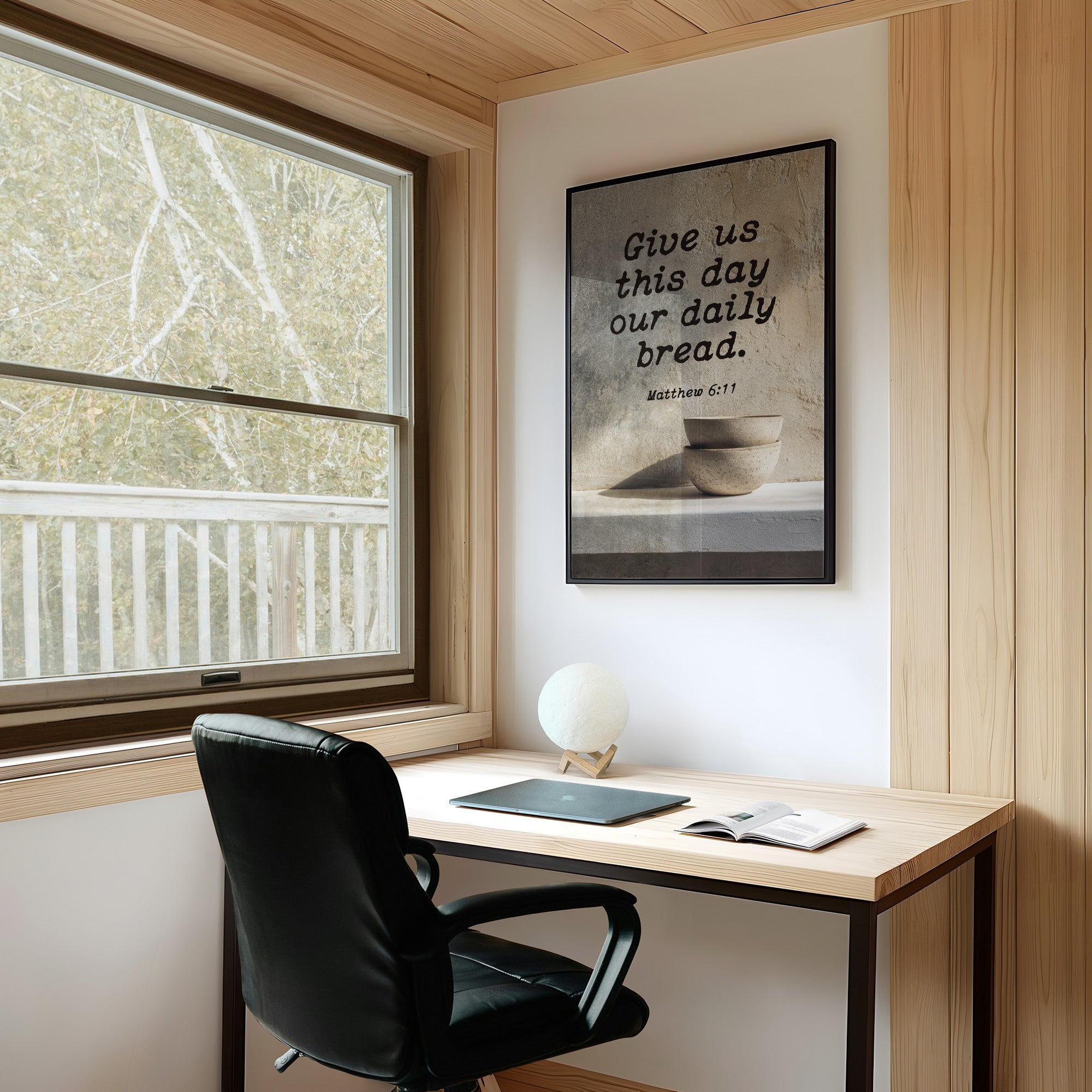 Morning Prayer On Rustic Wood