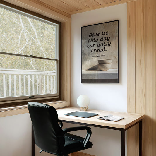 Morning Prayer On Rustic Wood