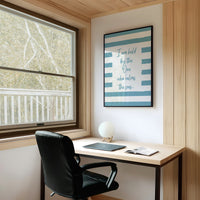 Teal Stripes Carry Ocean Promises