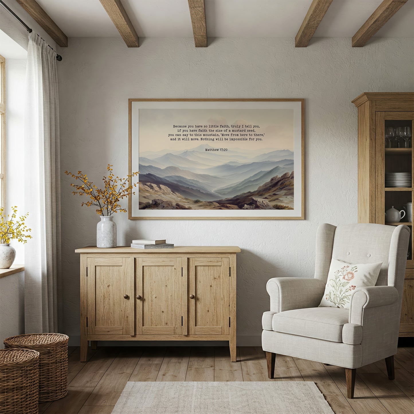 Faith Moves Mountains Into Mist