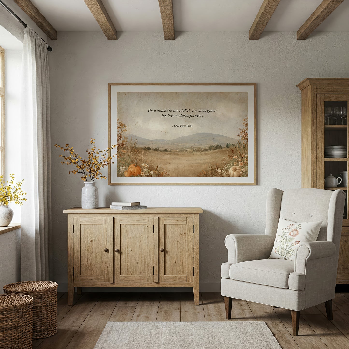 Scripture Rests Among Autumn Fields