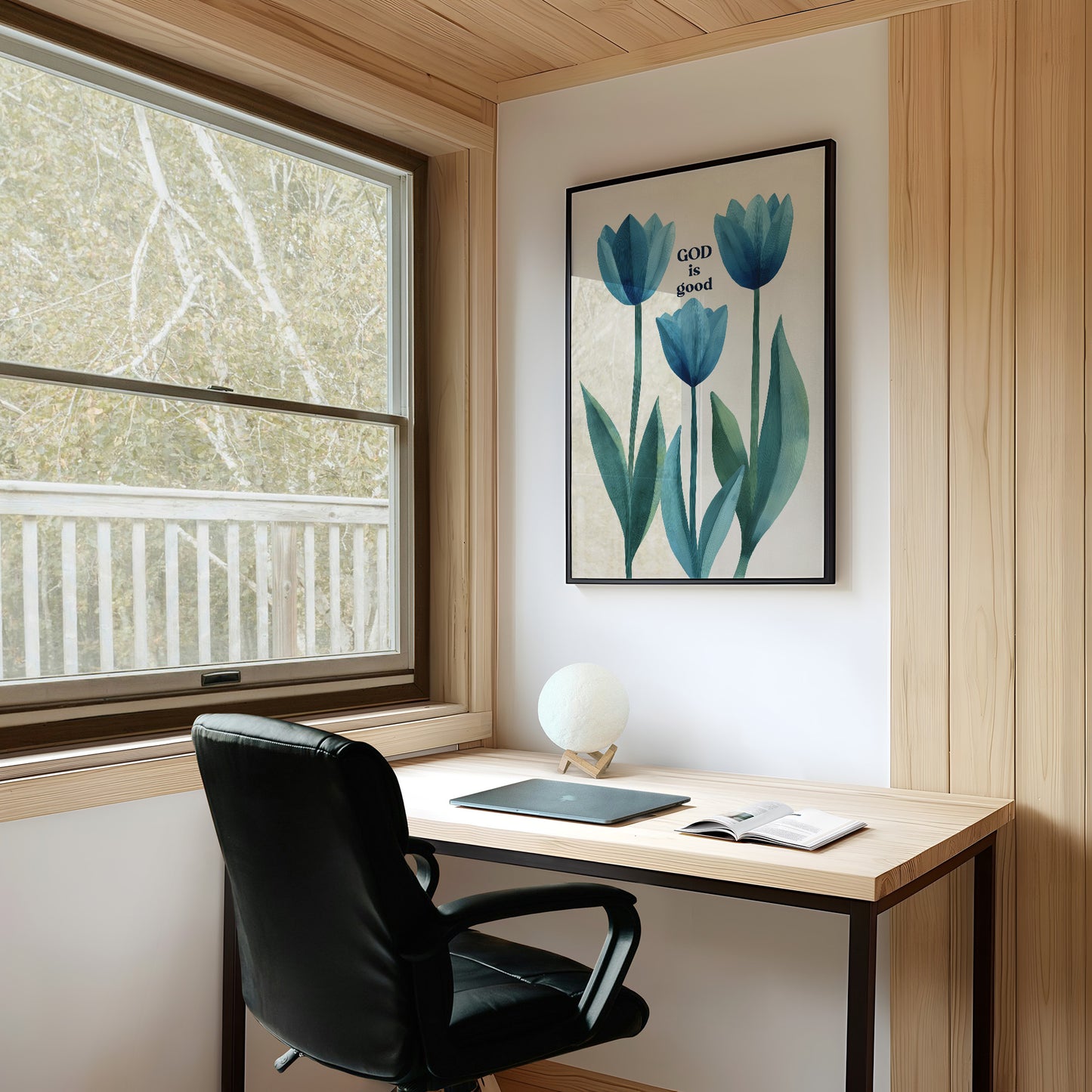 Blue Tulips Carry Simple Truth