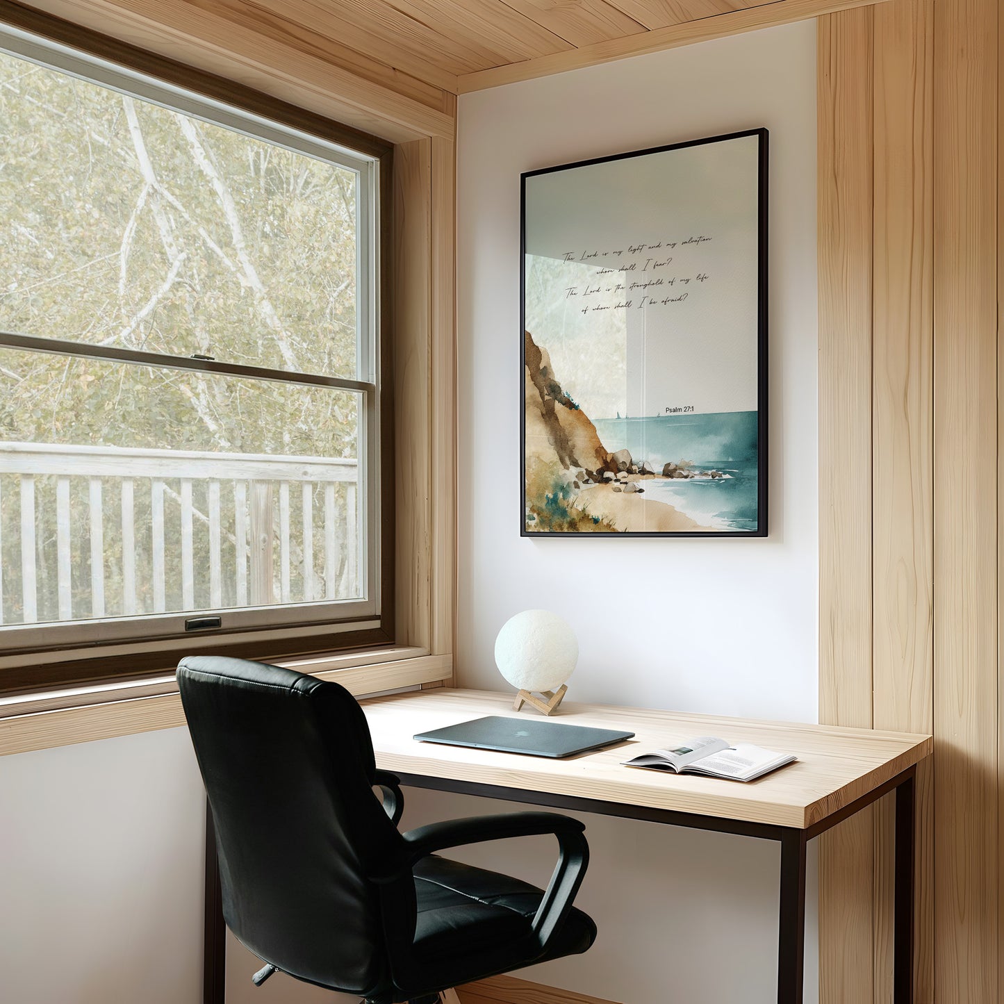 Scripture Rests On Coastal Waters