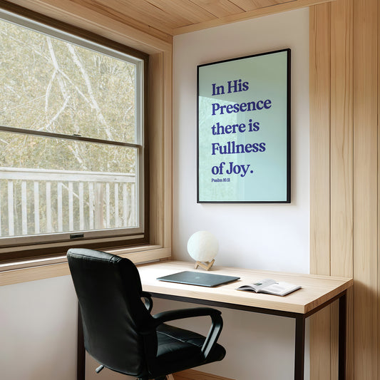 Sacred Words On Mint Canvas