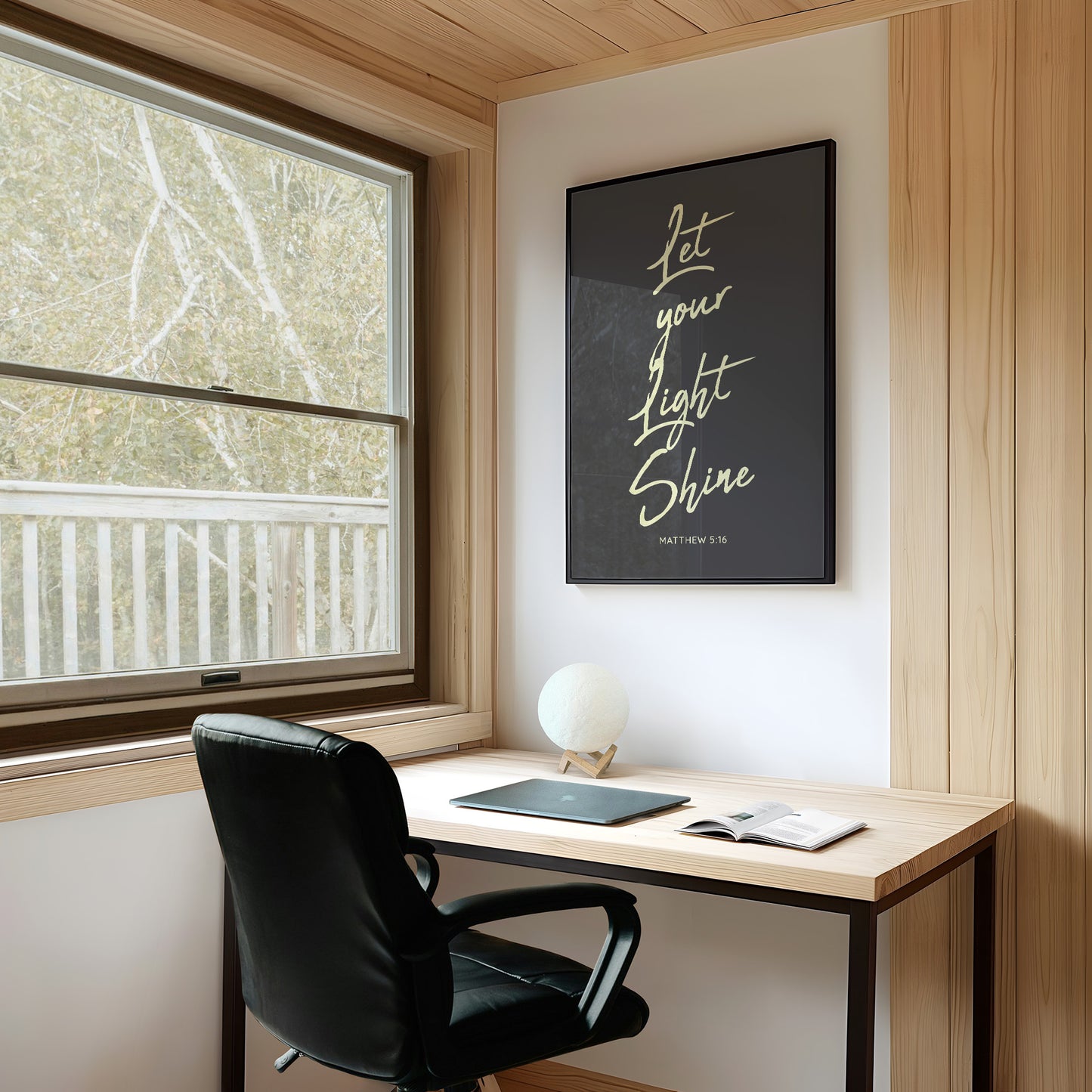 Luminous Words On Charcoal Canvas