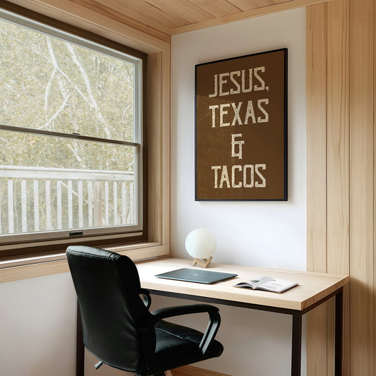 Faith Speaks In Rustic Letters