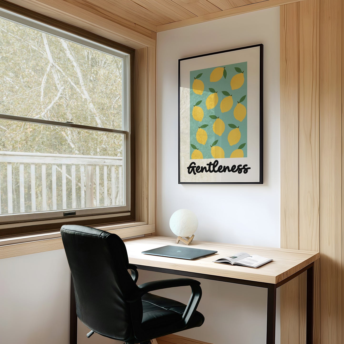 Citrus Symphony On Mint Canvas