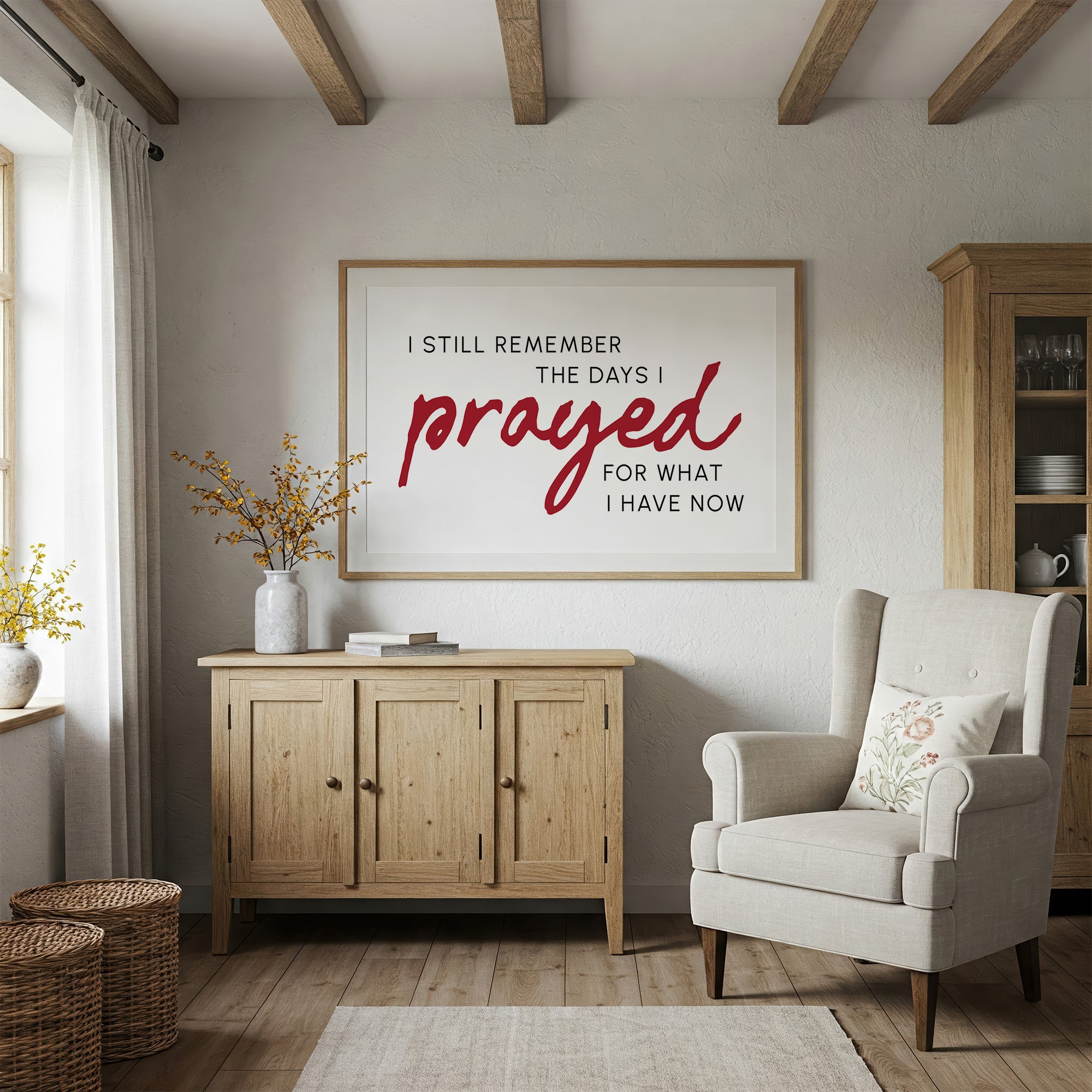 Crimson Gratitude In Modern Typography
