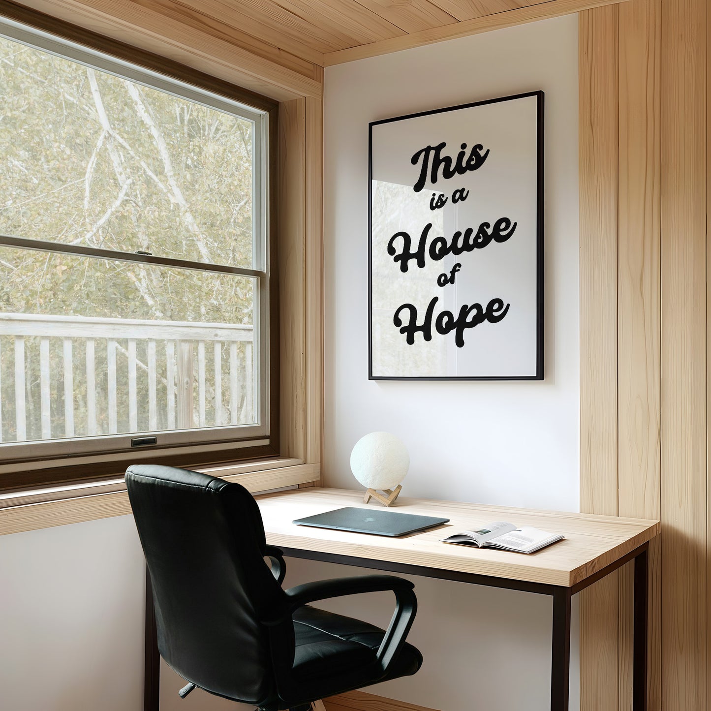 Sanctuary Words Embrace White Canvas