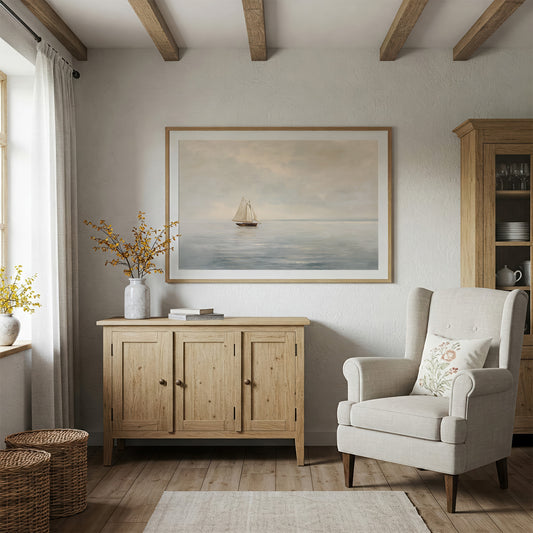 Solitude Sailing Through Ivory Waters