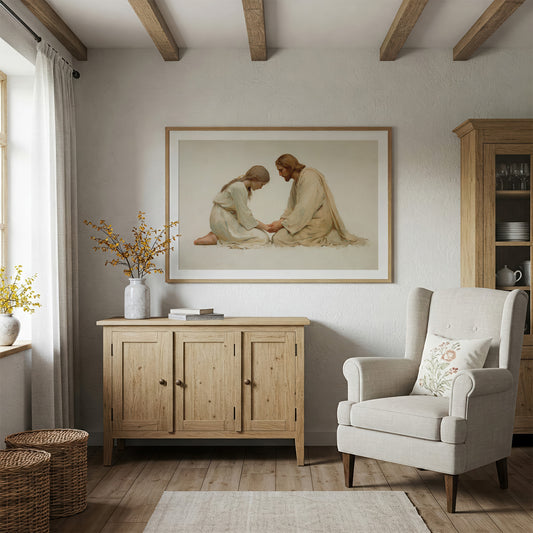 Whispered Devotion in Ivory Light