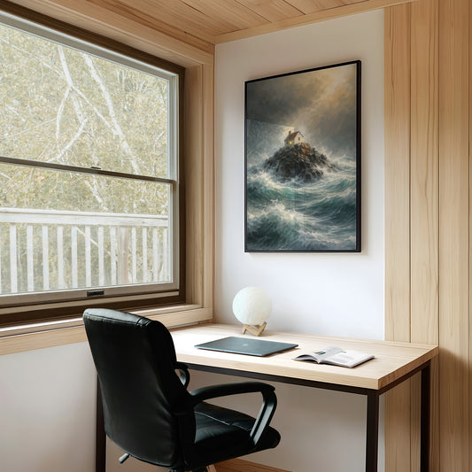 Solitary Beacon Withstands Tempest's Fury