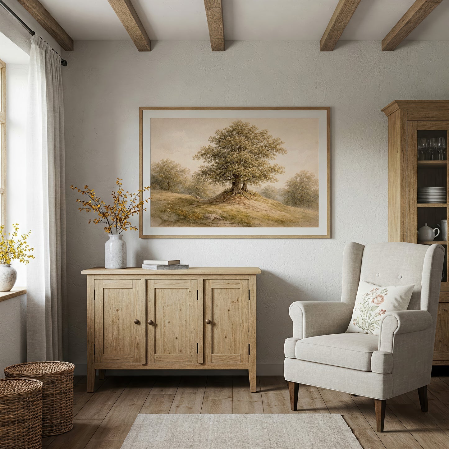 Sentinel Oak Crowns Golden Hilltop