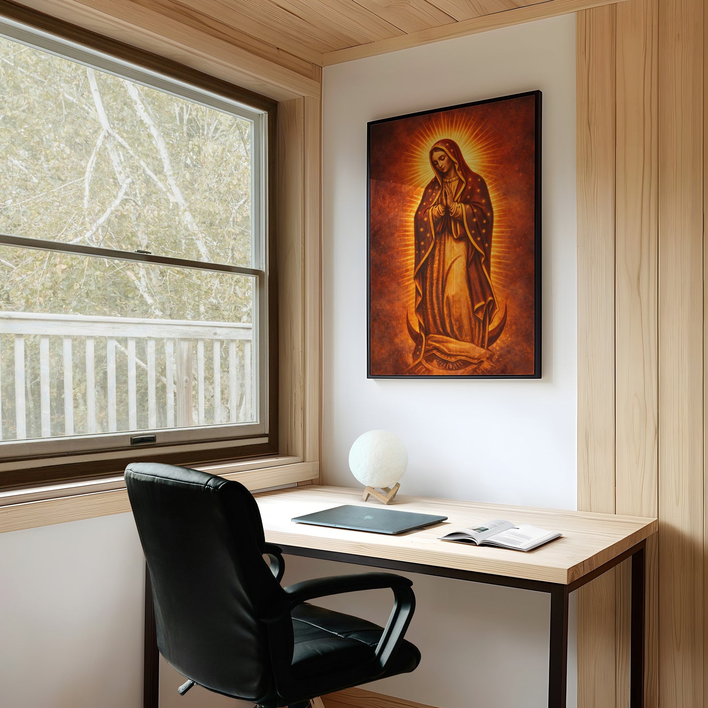 Radiant Devotion in Amber Light