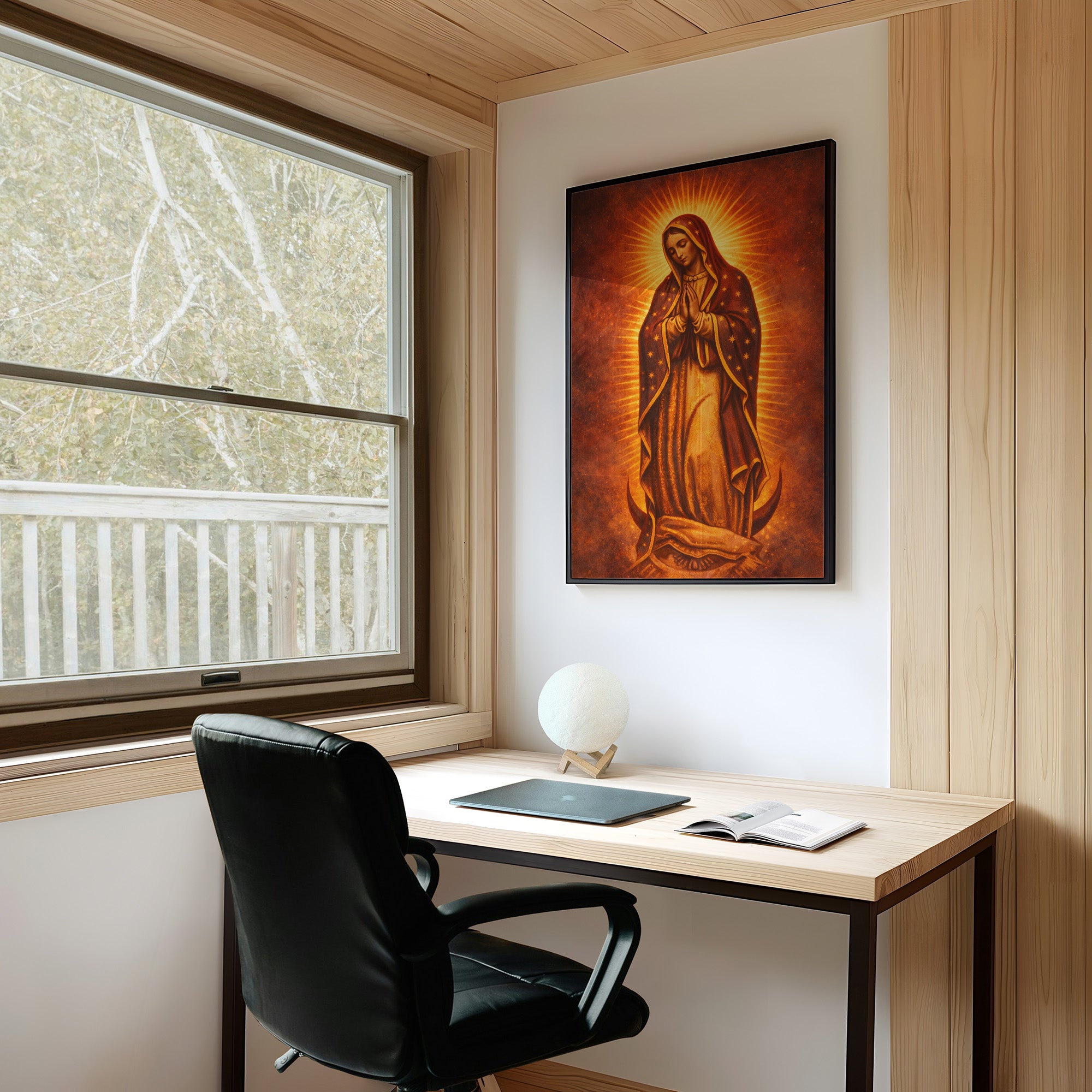 Radiant Devotion in Amber Light