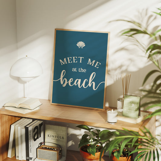 Coastal Invitation in Teal Depths