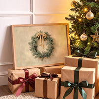 Evergreen Elegance in Warm Cream