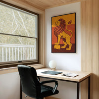 Regal Guardian in Amber Sunset