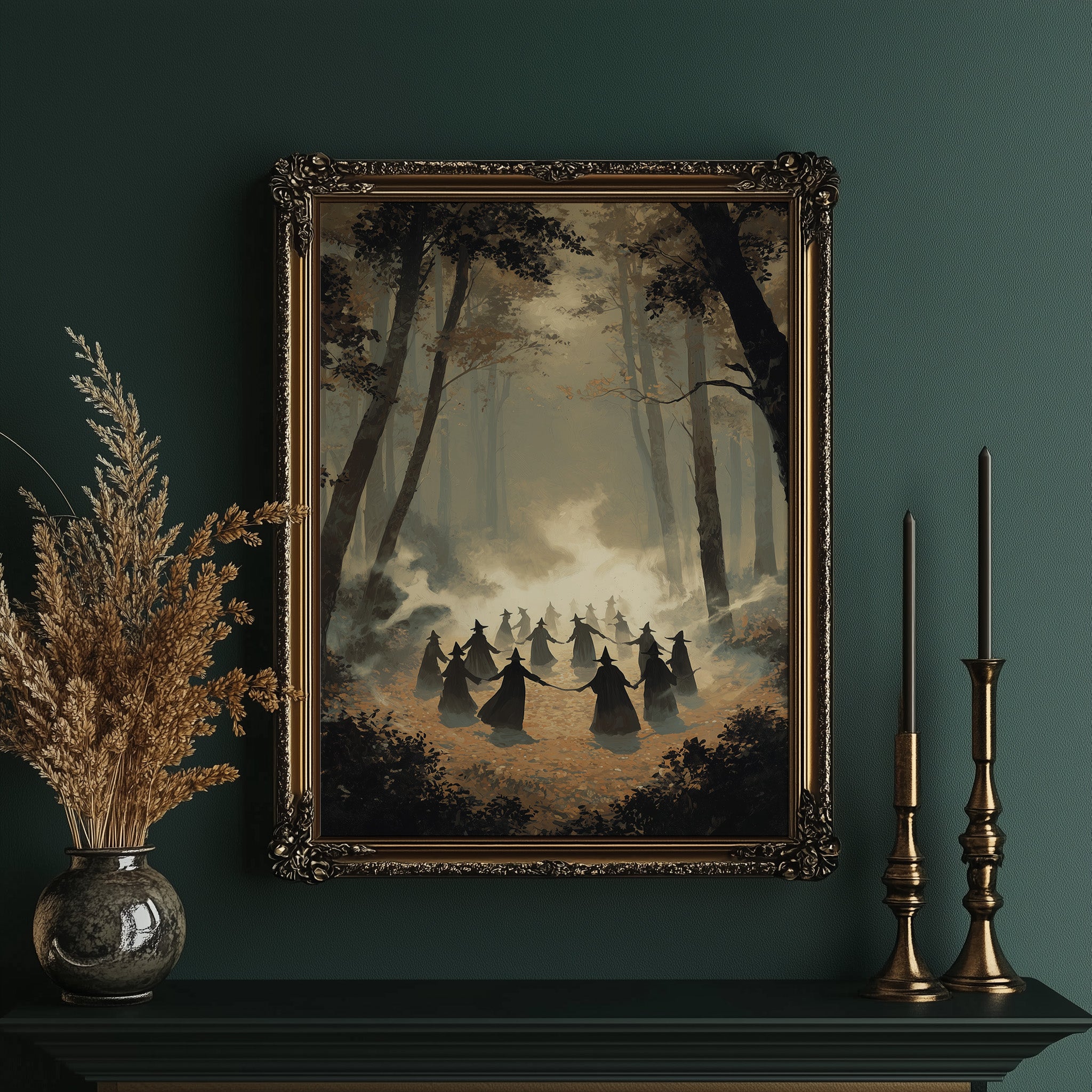 Misty Circle: Ancient Rites in Autumn Woods