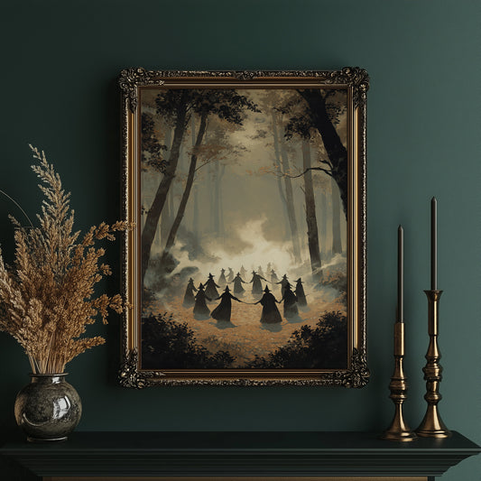 Misty Circle: Ancient Rites in Autumn Woods