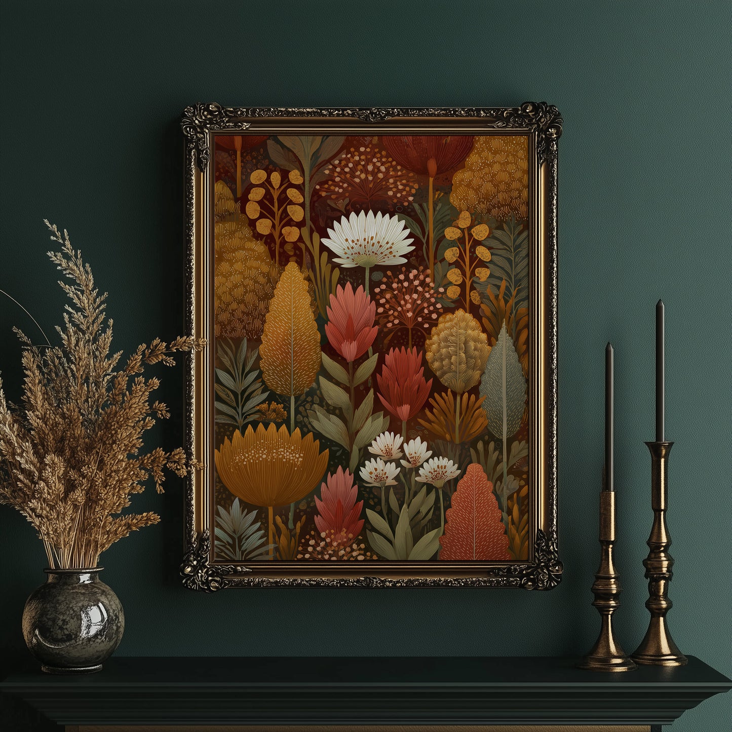 Autumnal Dreamscape: Flora in Warm Embrace