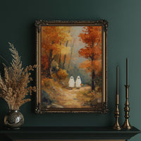 Spectral Wanderers in Autumn's Embrace