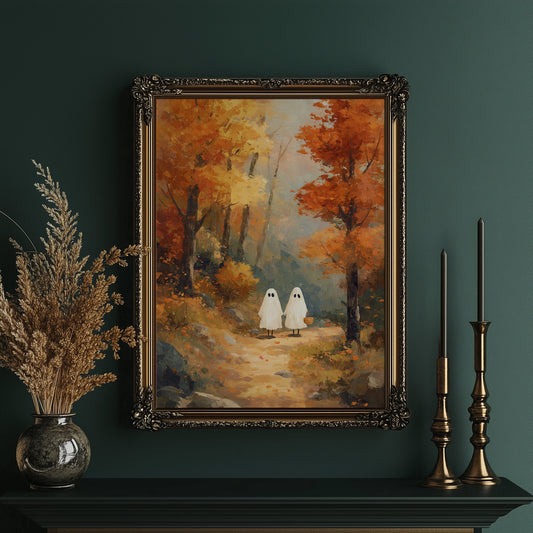 Spectral Wanderers in Autumn's Embrace