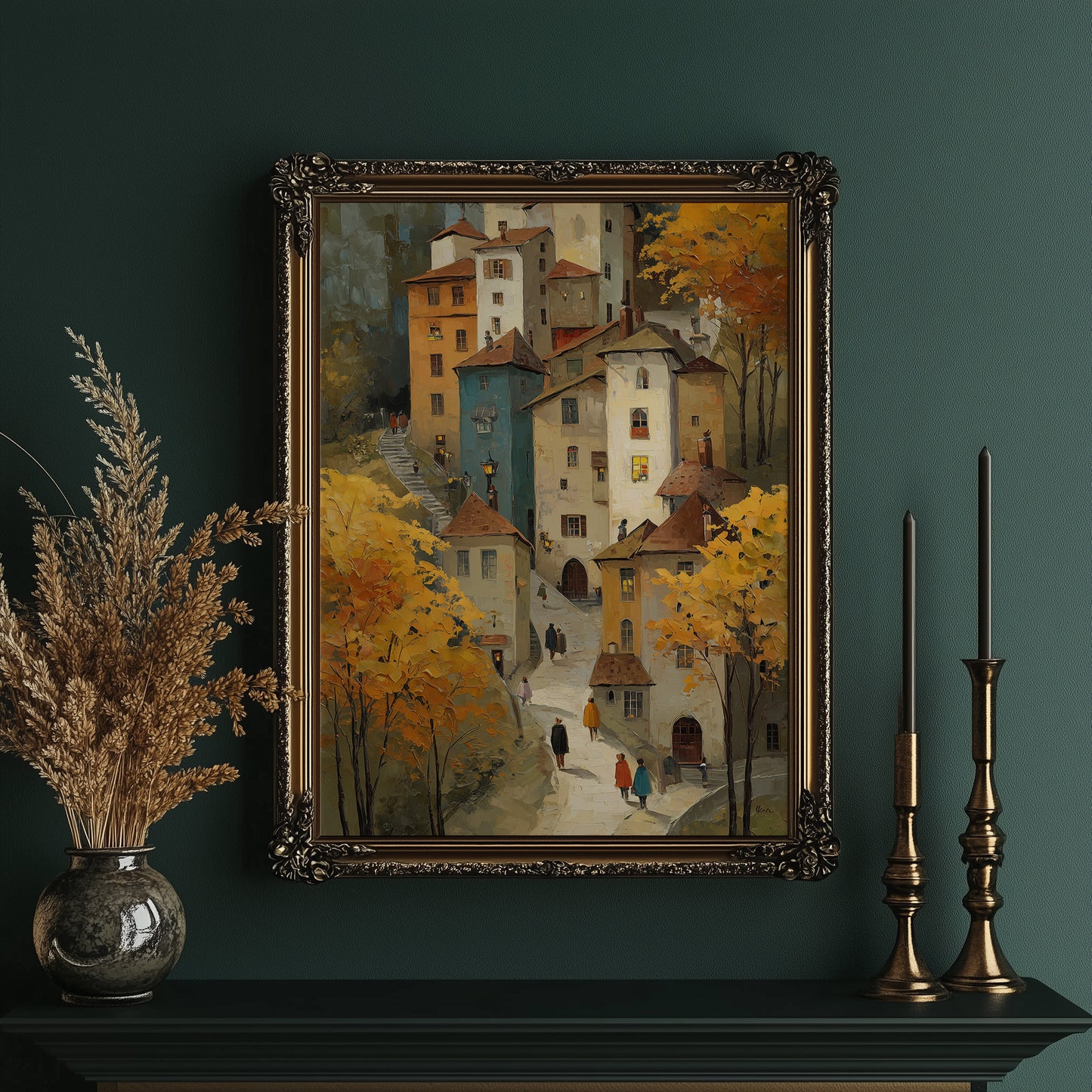Autumn Passage Through Medieval Heights