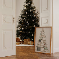 Stacked Treasures: A Festive Gift Tower