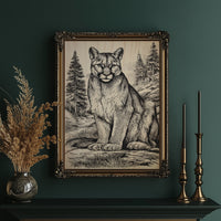 A Mountain Lion's Quiet Vigil