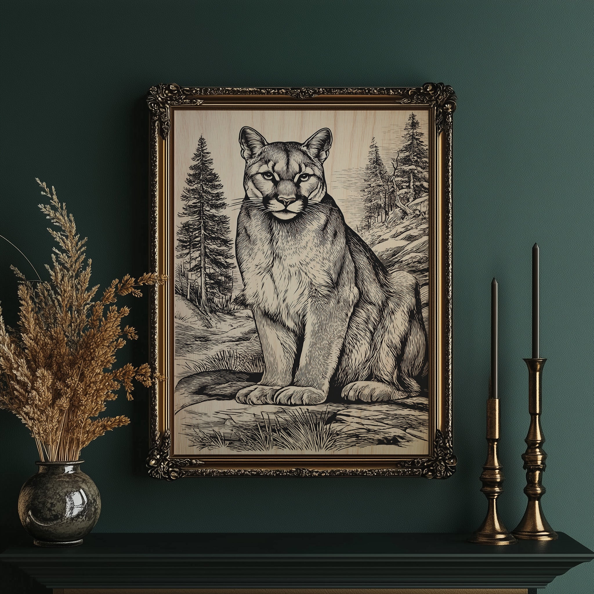 A Mountain Lion's Quiet Vigil