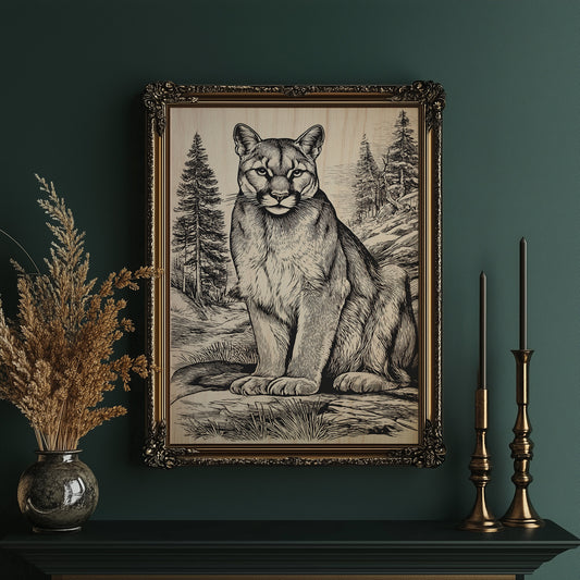 A Mountain Lion's Quiet Vigil