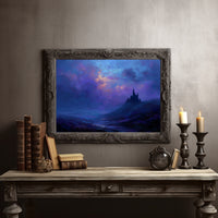 Violet Kingdom Beckons Through Twilight Mist