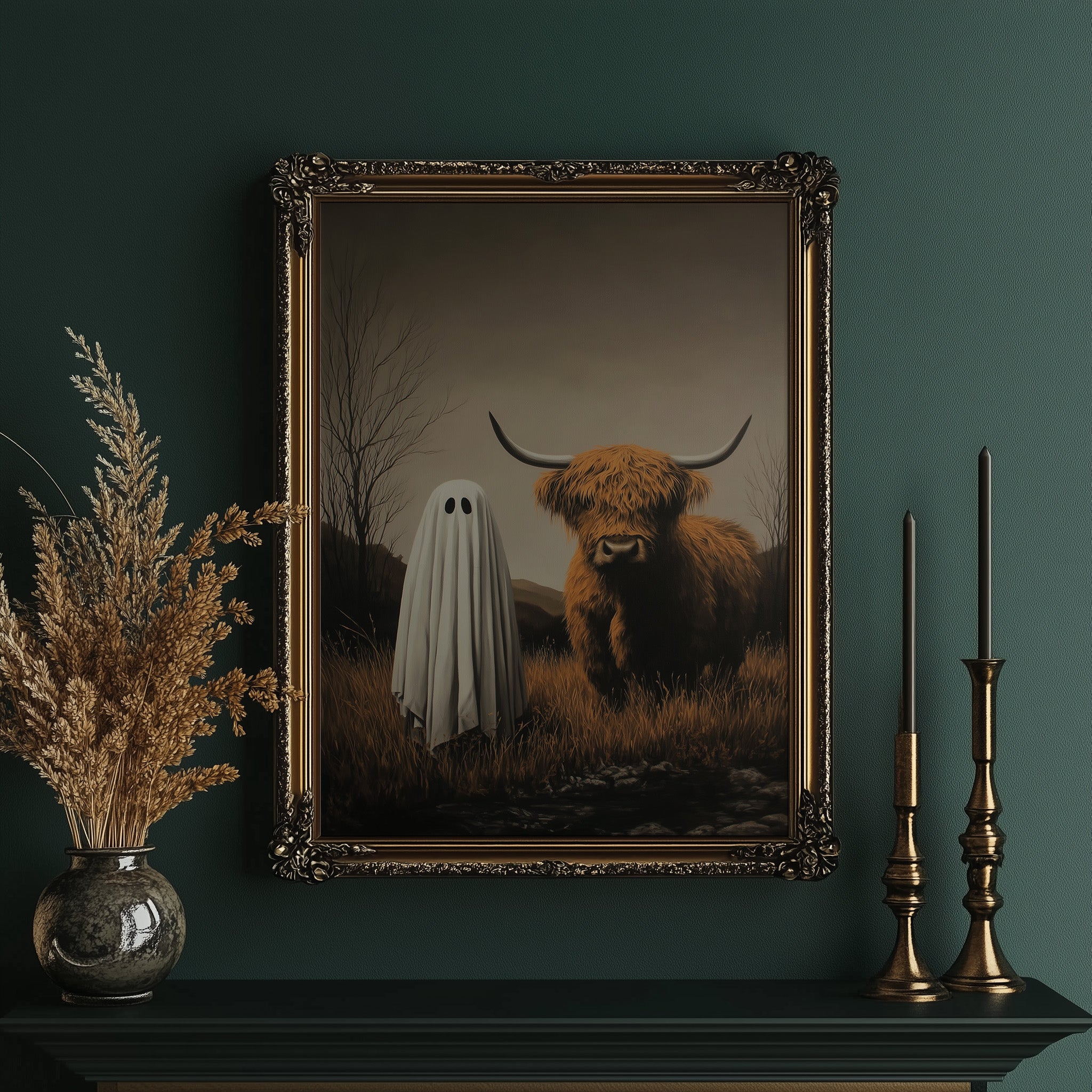 Unlikely Companions in Autumn Fields