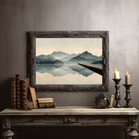 Mountain Reflections Across Still Waters