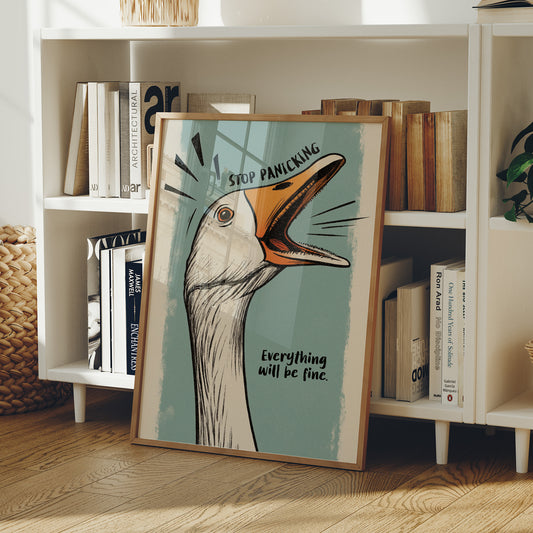 Anxious Goose Offers Calming Wisdom