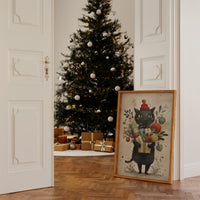 Midnight's Gift Bearer: A Festive Feline Tale