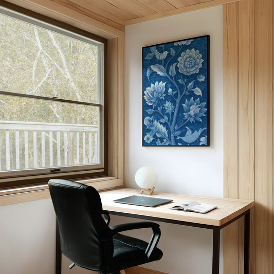 Blue Porcelain Garden Blooms Forever