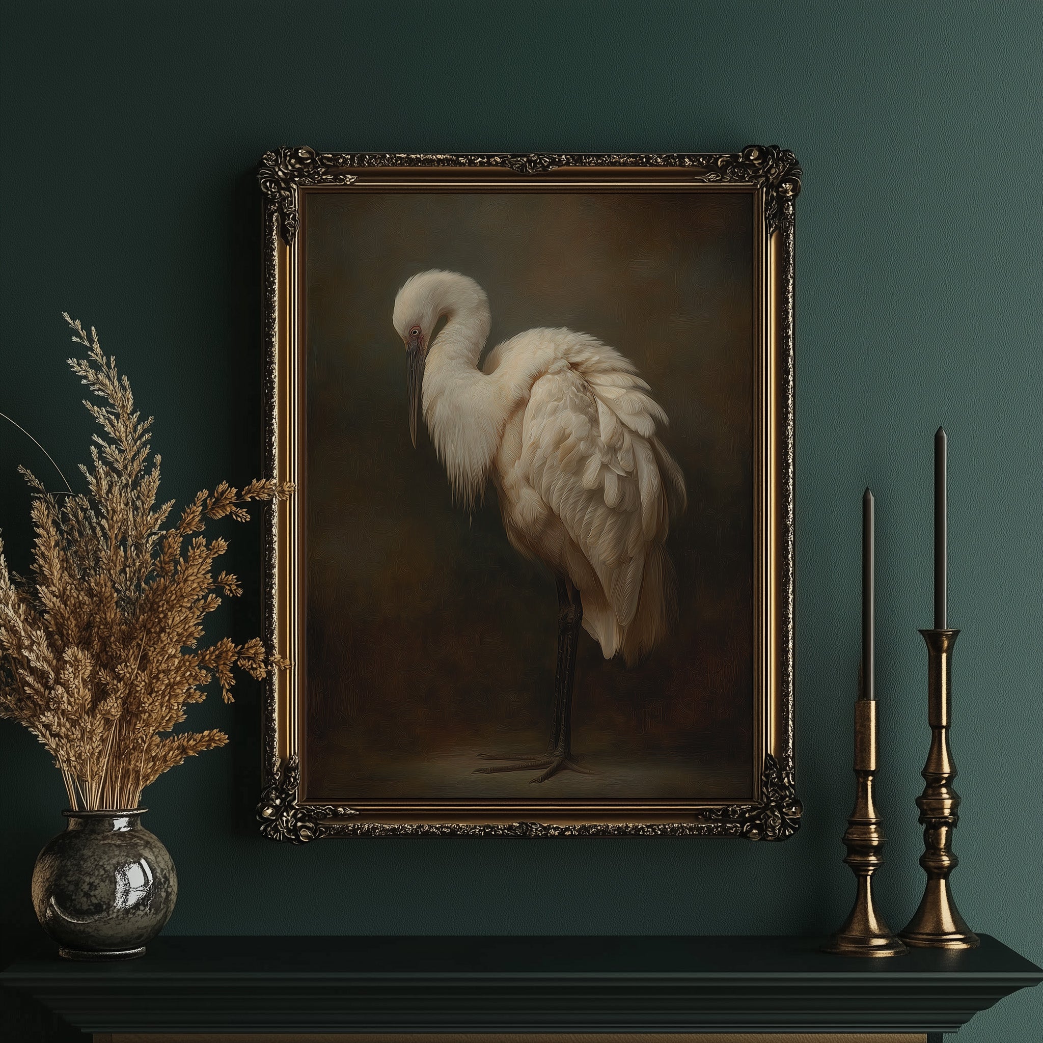 Ivory Feathers In Contemplative Stillness