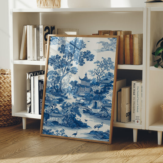 Where Cranes Gather By Blue Pagodas