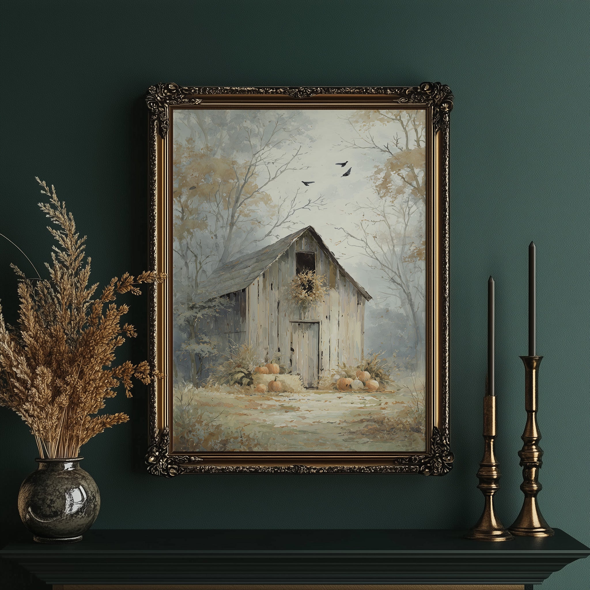 The Barn Remembers October Mornings